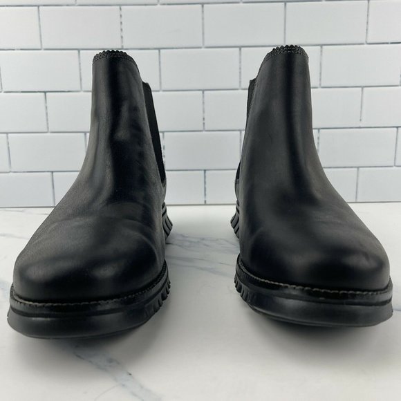 COPY - Cole Haan Zerogrand Size 10 Wide Mens Chelsea Waterproof Black Leather B… - Picture 7 of 12